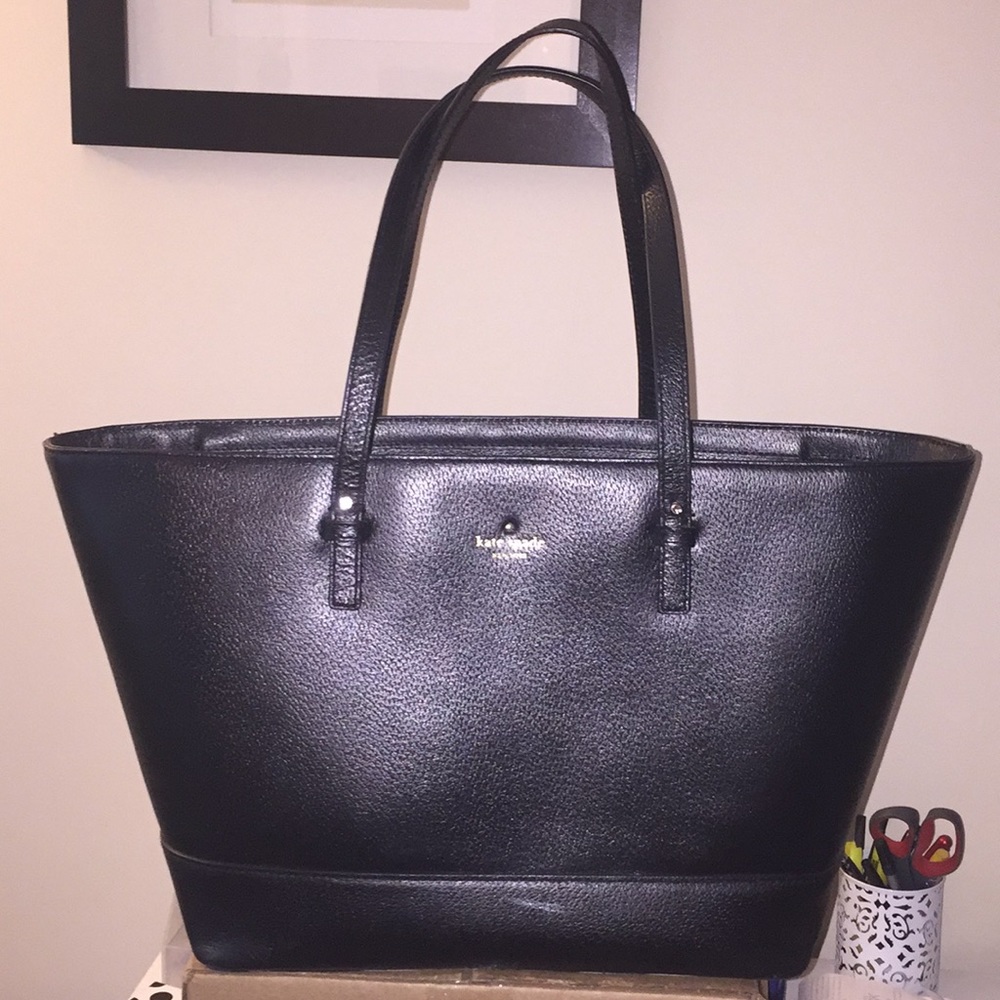 Kate spade leather zipper tote bag